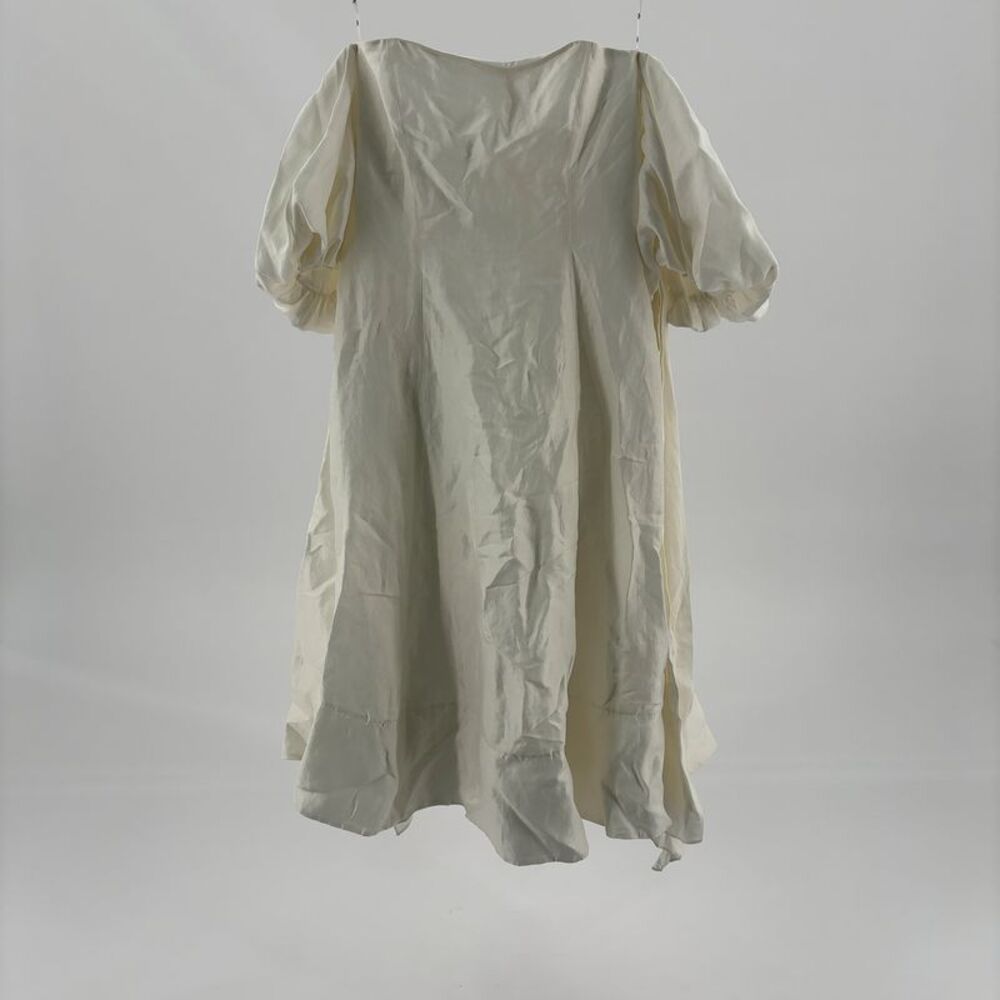 Aje linen white Puff-Sleeve Maxi Dress